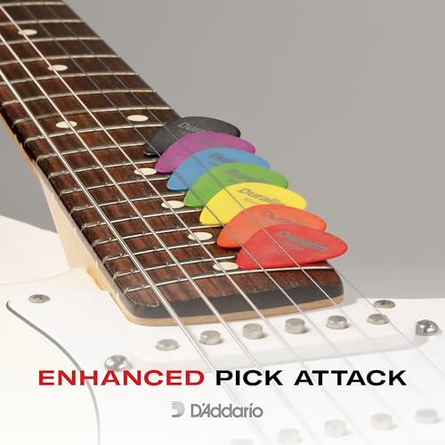 Planet Waves D'Addario Duralin Gitar Seçtikleri - Gitar Aksesuarları - Akustik Gitar, Elektro Gitar, Bas Gitar için Gitar Seçtikleri - Mükemmel Güç, Kavrama, Dayanıklılık - Mor, Ağır, 1,2 mm, 10'lu Paket