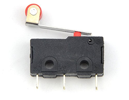 Wmycongcong 20 Pcs Momentary Hinge Roller Lever Micro Limit Mini Switch Ac 125V 5A Spdt 3 Pin #TOP1