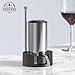 ANNIVERS Electric Wine Decanter Automatic Wine Aerator Dispenser Pourer, USB-C Rechargeable Storage Base Stainless Steel Tube One-Touch Pump for All Btls, Aérateur Distributeur de Vin Électrique
