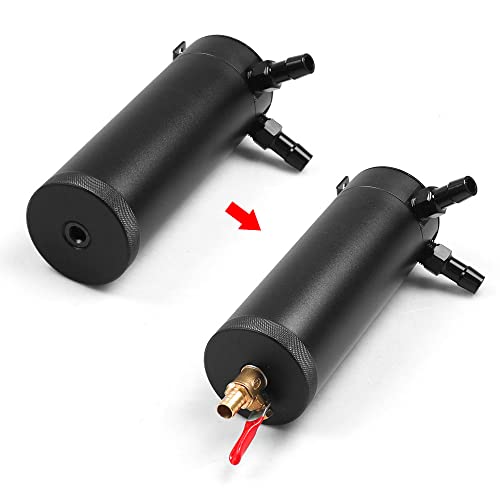Dyno Racing BX102246-BK Universal Billet Aluminum Baffled 2-Port New Long 750Ml Oil Catch Can Tank thumb #7