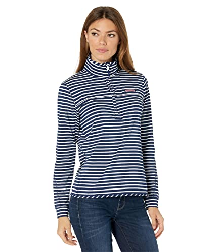 vineyard vines Women's Sankaty Shep Shirt, Navy Stripe, XX-Small