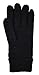 BRUCERIVER Men's Pure Wool Knitted Gloves with Warm Fleece Lining Size S/M (Black)