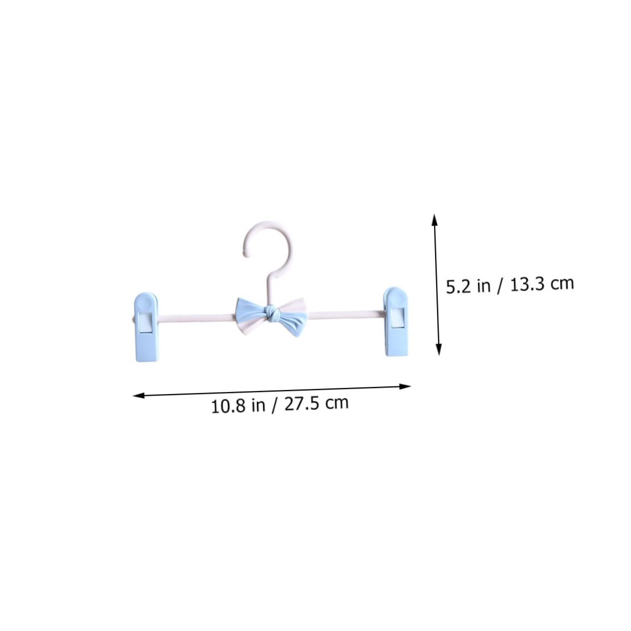 Alipis 10Pcs Stretchable Clip Hanger Skid Household Pants Hangers for Skirts Trousers and More Design with Protective Clips for Home Organization