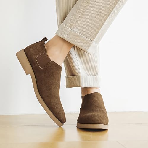 Men's Chelsea Boots Lightweight Casual Chukka Ankle Boots Classic Elastic Dress Shoes for Men4