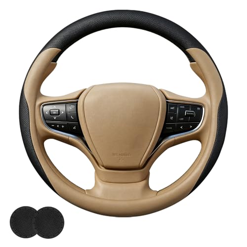 Erivis Steering Wheel Cover for Lexus RX 350 NX 300 350 250 TX 350 500h ES 350 300 GX 460 470 is 350 250 UX 200 250h 300h LX RZ Interior Accessories (Chestnut Brown)