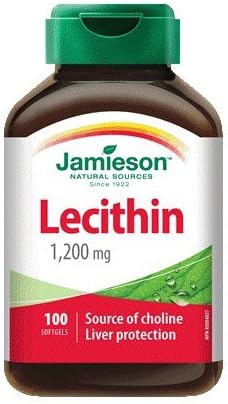 Lecitina 1.200MG-100Cápsulas marca Jamieson laboratorios