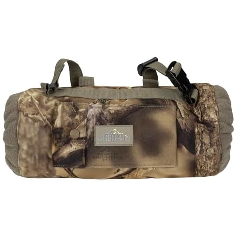 North Mountain Gear Insulated Muff for Hunting, Windproof Exterior, Fleece Lining, Woodland Brown Camo Cover