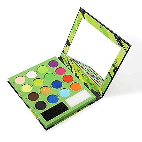 Docolor Pro Eyeshadow Palette 16 Versatile Matte Neutral Shades, Natural Long Lasting Highly Pigmented Makeup Palette for Highlight, Contour and Eye Makeup- Set Includes Mirror & Color Remover Sponge
