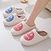 Cute Kids' Cartoon Smile Face Slippers, Soft Plush, Non-Slip, Warm, Indoor/Outdoor, White/Pink
