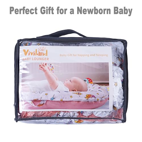 Image of Viviland Baby Lounger Snuggle Me Lounger Fits 0-24 Months Newborn Infant Babies, Truck