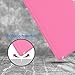 JETech Case for iPad mini 1/2/3, Protective Hard Back Shell Soft-Touch Tablet Stand Cover, Auto Wake/Sleep (Pink)