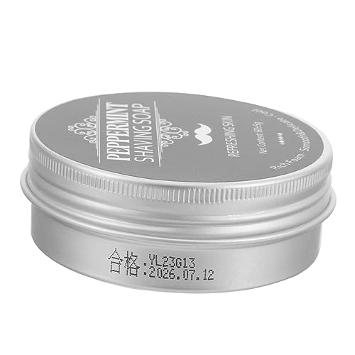 Ipetboom Jabón De Afeitar De Menta Para Hombres Jabón Para Afeitar Barba Para Hombres Suave Seguro Portátil Ligero Para Hombres