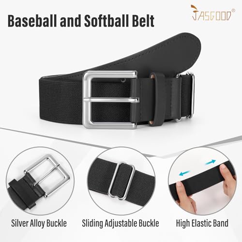 Image of Baseball Socks and Belt for Youth Adult Softball Socks Combo Elastic Waist Belt for Men Kids Boys Girls Women JASGOOD