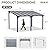 Aoxun Gazebo for Patio 10' x 14', Premium Gazebo Pergola with Sloped Roof, Large Wall-Mounted Heavy Duty Awnings, for Backyard, Patio, Deck and More