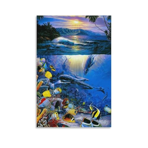 Poster Christian Riese Lassen Island Enchantment d'une peinture marine en 60 x 90 cm