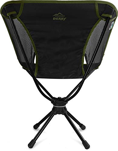 normani Camping Swivel Chair 360 Degree Swivel Folding Chair with Swivel and Mesh Lining Fishing Chair Load Capacity 120 kg / Weight: 1116 g - Image 7