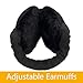 Yedilen Winter Men Ear muffs Adjustable Unisex Earmuffs Big Size Warm Foldable Thick Fleece Women Ear Warmers for Cold Outdoor