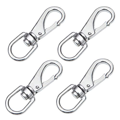 image for SHONAN.SYSTEMS SHONAN Stainless Steel Swivel Eye Snap Hook- 4-Pack (3-