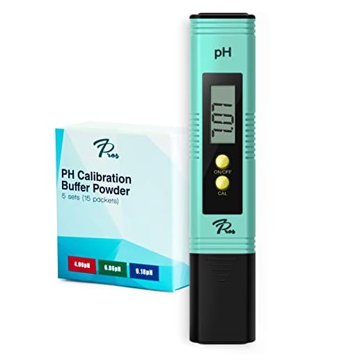 7Pros PH Meter with ATC and Autocalibration Function + 15 Pack PH Calibration Buffer Solution Powder Set