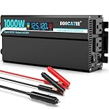 1000W Pure Sine Wave Inverter - 12V DC to 110V/120V AC Car...