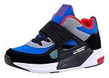V VICROAD LittleKid Breathable Outdoor Hiking Sneakers Blue/Red Athletic Running Shoe Size 1 for Boys Girls