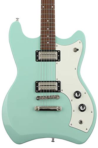 Guild Guitars Newark St. Collection 6 String Solid-Body Electric Guitar, Right, Seafoam Green (Jetstar #TOP22