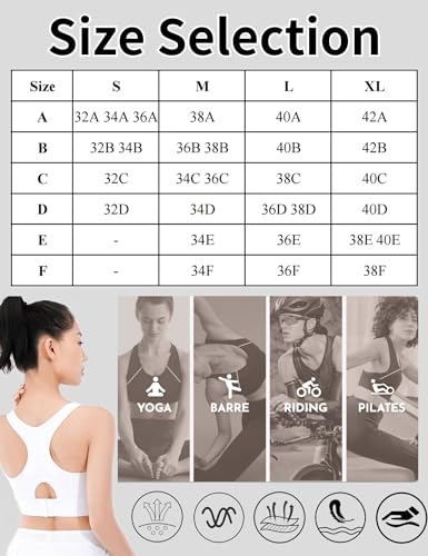 Image of Paeceioni Sports Bras for Women High Support, Women's Sports Bras, Everyday Comfy Sleeping Bras, Comfortable Bras for Women