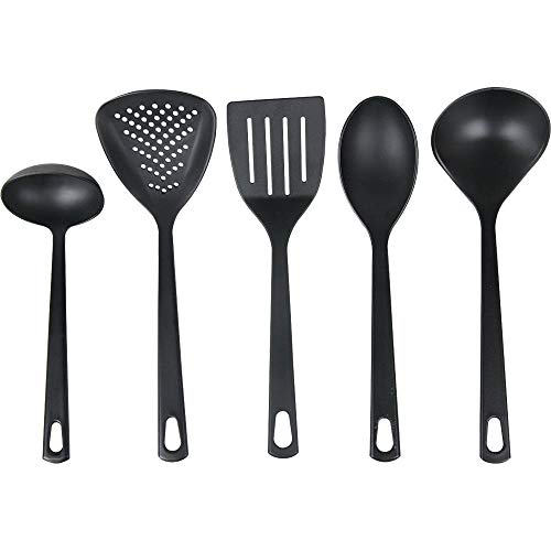 Jogo de Utensílios Nylon 5 Peças Utilità Tramontina Preto