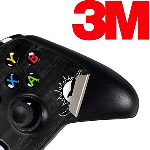 Skinit Decal Gaming Skin Compatible with Xbox One Controller - Officially Licensed NFL Miami Dolphins Black & White Design