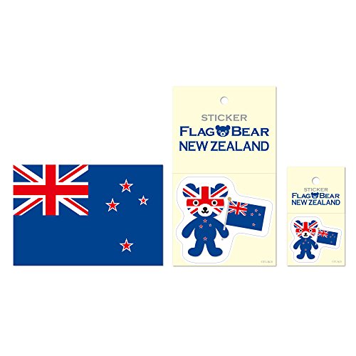 ムーングラフィックス ステッカー ポストカード 国旗 ニュージーランド SET57