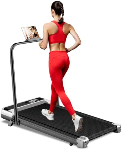 Walking Pad Treadmill for Home with 8% Incline, Folding Treadmill...