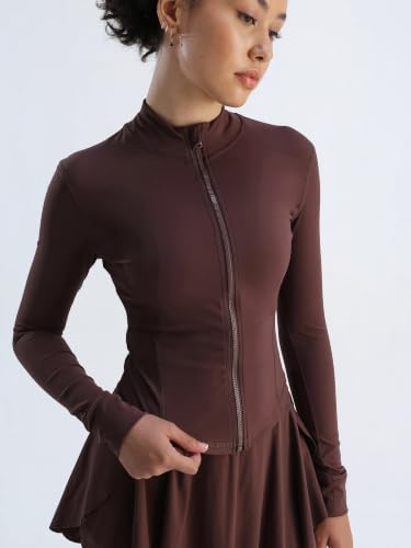 Image of CAVA Sculptor Jacket for Women | ADPT Nylon-Spandex, 4-Way Stretch, Moisture-Wicking, High Neck, Full Sleeves | Performance Activewear
