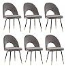 Eetkamerstoelen keukenstoelen woonkamerstoelen 2/4/6-delige set fluweel zachte kussens zitting en rug met gouden metalen…