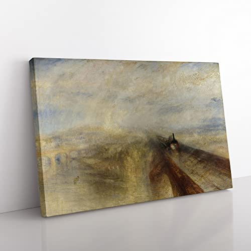 Image of J.M.W. Turner Rain Steam and Speed Canvas Wall Art Print 30x20 Inch