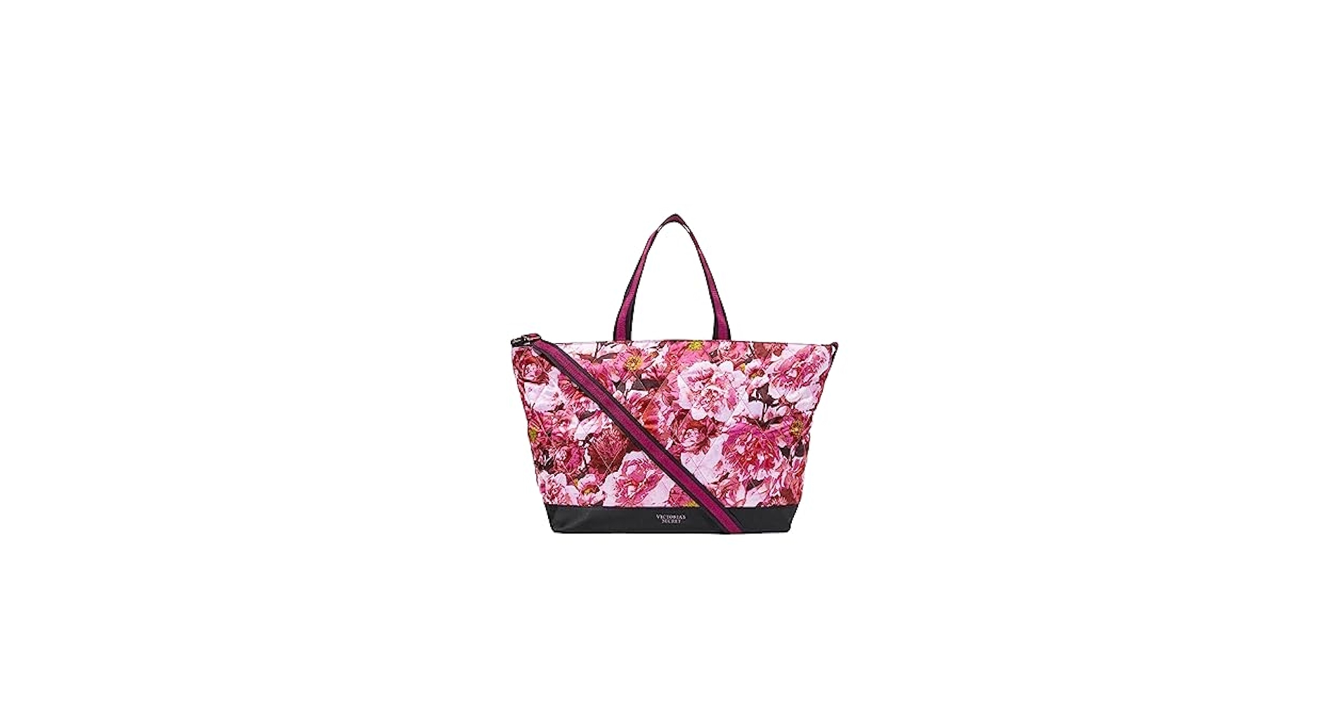 ☆Victoria's secret 最新お洒落上品バッグ(ポーチ付き)☆ Amazon.com: Victoria's Secret Floral Tote Rose Flowers