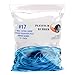 Garbage Trash Can Rubber Bands Blue Large Size 17" Inch Rubberbands for Kitchen Compactor Tote Bin 55-65 Gallon for 95, 96-100 Gal Toter. Oversize Big Bag Liner Holder, 55 Drums Litter Pails, Buckets