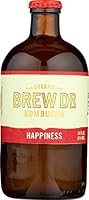 Algopix Similar Product 8 - Brew Dr. Kombucha, Happiness, 14 Fl Oz
