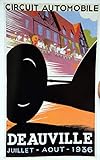 deauville circuit automobile  Deauville Automobile 1936 Affiche Poster Reproduction/Format Size 50X70 cm Papier 300 GR-Vente du fichier numérique HD Possible Nous Consulter (Boutique : affichevintage.FR)