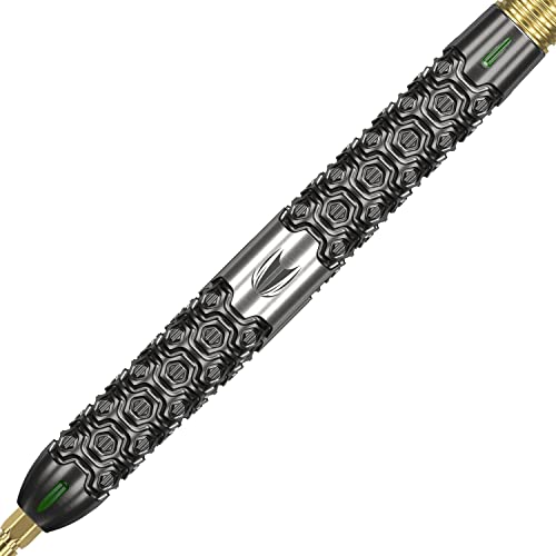 Target Darts Cult 03 90% Tungsten Swiss Point Steel Tip Darts Set, 22G, Black, Green and Gold - Image 2