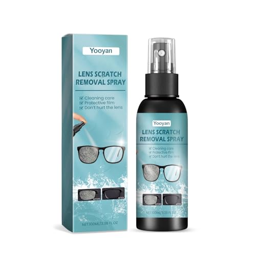 Brille Kratzer Entferner für Brillen, Lens Scratch Removal Spray, Brille Reiniger Spray, Brillengläser Spray zum Entfernen von Kratzern 100ML