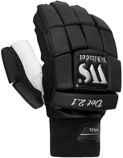 WHITEDOT Sports Leather Whitedot Dot 2.1 Cricket Batting Gloves||Suitable for Mens|Adult|Large Right Hand||Black Price In India