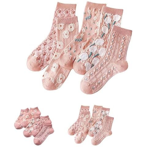 Chaussettes Ivedin fleurs roses Cover