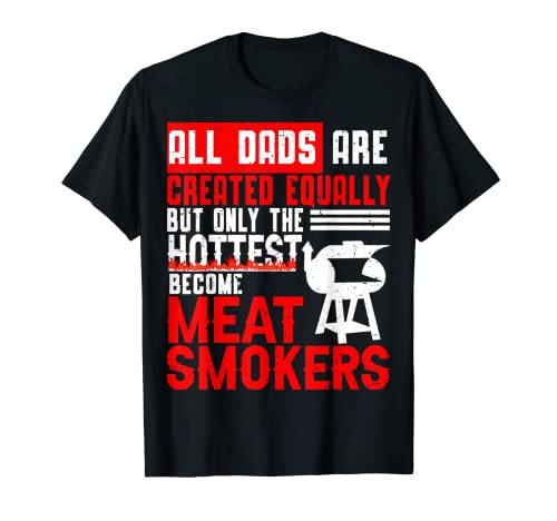 Mens Meat Smoker Dad BBQ Barbecue Smoking Grilling Pitmaster T-Shirt