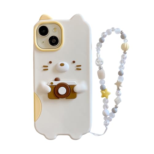 RUIKER iphone 16pro �p �P�[�X �˂� ���� 3D���� �ϏՌ� �X�g���b�v�t�� iphone16pro �A�j�� �L�����N�^�[ �X�}�z�P�[�X ��phone 16pro �Ή� �V���R���� �A�C�t�H��16pro �X�}�z�P�[�X