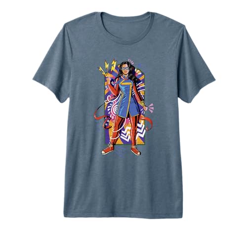 T-shirt Marvel Kamala Khan en coton premium style poster artsy geek