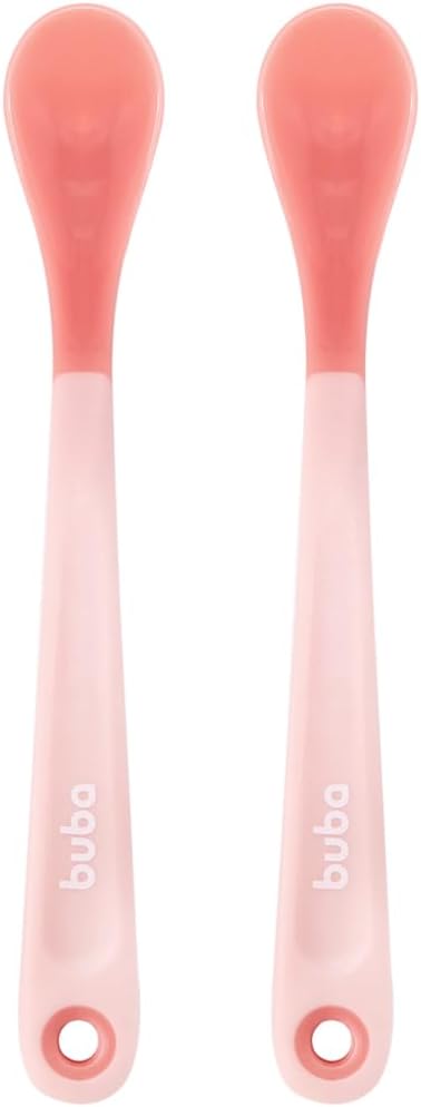 Buba, Kit 2 Colheres Termossensíveis Rosa