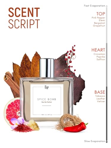 Image of EM5 Spice Bomb EDP Perfume for Men | Warm Spicy Cinnamon Tobacco Fragrance | Strong and Long Lasting Eau de Parfum Spray | Luxury Gift for Him
