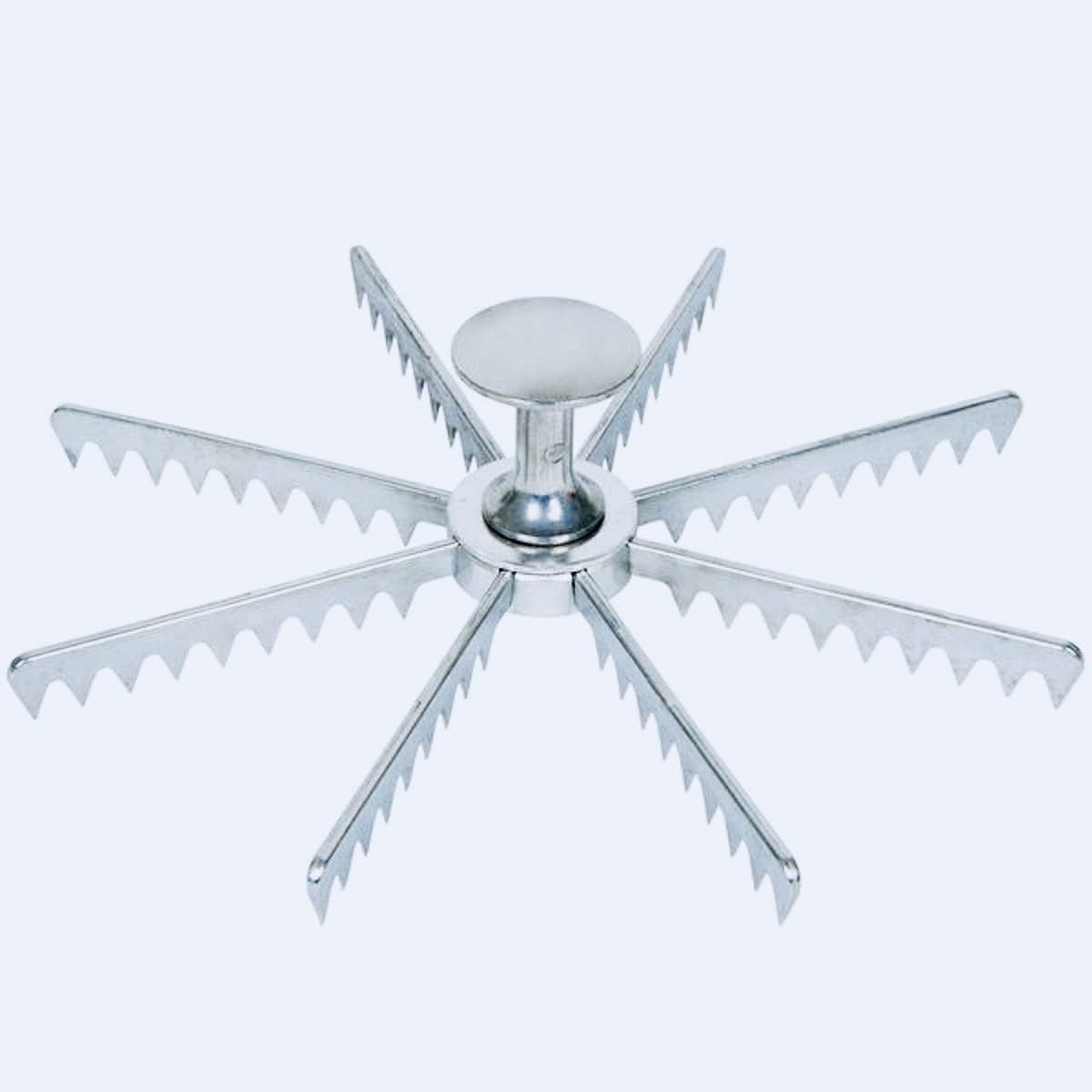Marcador de pastel de 8 cortes, guía de aluminio fundido y divisor de porciones, marcador de pastel y pastel de grado comercial por Tezzorio