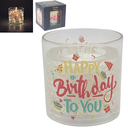 Lesser & Pavey Desire Aroma LED Gel Candle Birthday | Scented Aromatherapy Candle with LED Glow | Long Burning Decorative Candle Gift for Her | Relaxing Home Fragrance & Elegant Home Decor Accessory