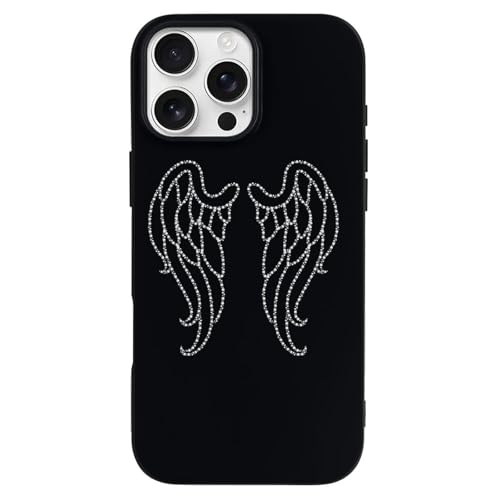 Image of Angel Wings Shockproof Thin Full Covered Soft Cover TPU Phone Protective Case Compatible with 16 Series iPhone 16 Pro Max